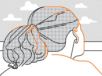 day at the sea adobe character clouds illustrator sea sun vector