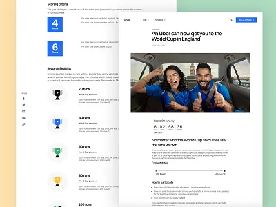 Game hub - Uber + ICC Cricket World Cup