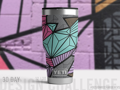 Proposed custom YETI design 12/30 abstract abstract art art licensing blackwork drawing freehand geometric geometric illustration graffiti illustration op art packaging design packaging mockup pattern pattern design street art surface design textile design triangles urban art