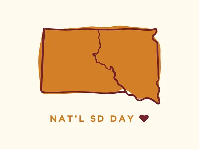 SD Day caliber creative design graphic design illustration sketch south dakota vector