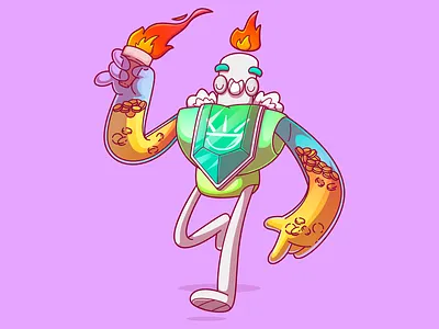 The Fortunate branding brazil campinas character color cool design dribbble flat fun illustration thunder rockets