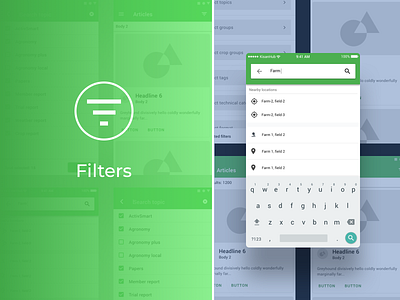 Search, filters and nearby design design app designer designs farm farmer farmers farmers market farming field field notes fields filter filtering filters ux ux ui ux design uxdesign uxui
