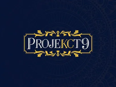 Projekct 9 Logo branding custom design floral logo typography vector