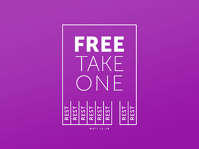 Free Take One christian christianity poster