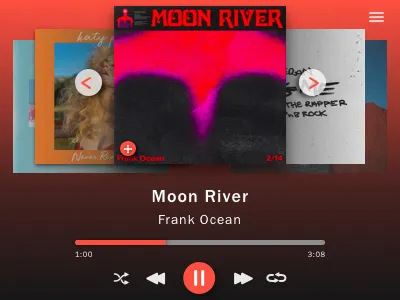 Daily UI Challenge Day 009 100daychallenge dailyui day009 design music musicplayer typography ui visualdesign