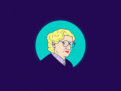 Euphegenia Doubtfire doubtfire halftone illustration portrait robin williams texture vector vector portrait