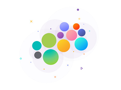 Aula Abierta branding color design modular design shapes vector