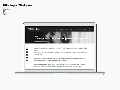 Little Joys Mid-Fi Wireframe android casestudy debut figma ios minimal popular recent sketch uiux webdesign webflow website website builder