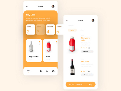 Wynne App Mockup design interface design screen design ui ux ux process