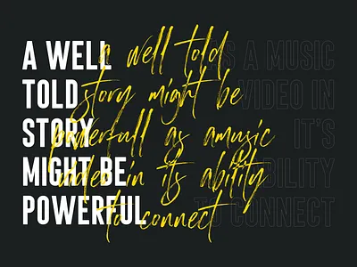 An introduction introduction landing landing page music stories typo ui ux