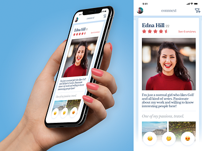 Connext Dating App Concept app app design concept date dating reviews ui ui ux design ui design uidesign ux