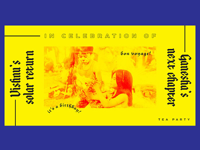 Celebration ~ Tea Party ~ Flyer banner birthday design event flyer photography poster promotion type typography
