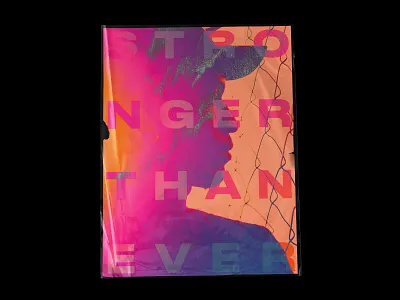 STRONGER THAN EVER - Poster Concept Art art artwork clean colour colours concept design flat flyer flyer design graphic design identity photography pink poster purple silhouette strong vibrant yellow