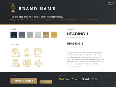 Anonymous Brand's Style Tile 2 branding style tile typography ui