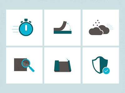 Benefits of Hydrodemolition Icons design hydrodemolition icons illustration infographic mad fish digital vector