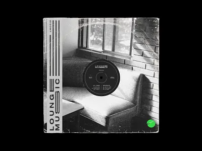 The Lounge Music Collection - Album Art album art album cover art black and white brand brand and identity branding clean concept art cover artwork design flat graphic design identity logo minimal record record label vector vinyl