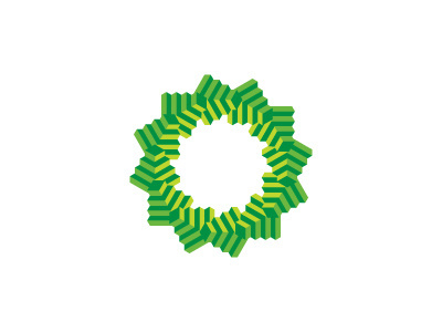 Green Sun Logo circle cog ecology environment gear green leaf machine nature solar sun topiary