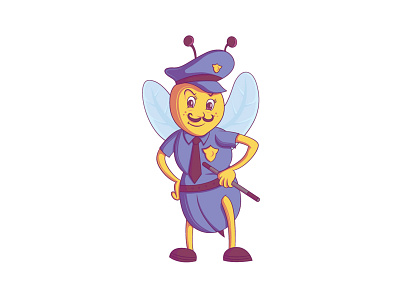Bee Illustration book book illustration cute cute illustration design education funny illustration