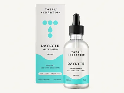 Total Hydration Electrolytes branding cbd electrolytes hydration logo minimal packaging packaging design sports logo supplements typography vitamins water drop water logo