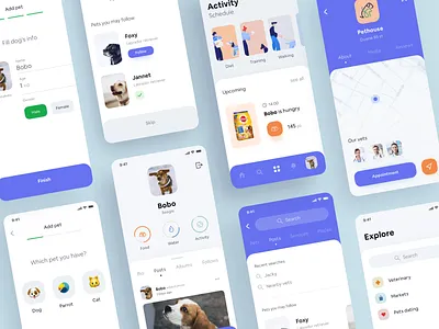 Pet Yo App app design illustration inteface interaction ios app motion motion design uidesign