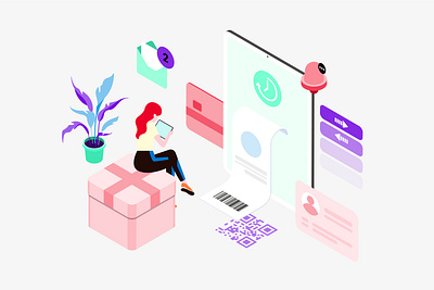 Mobile App Notification Feature Isometric appdesigner customillustrations developer illustration isometric mobile app notification notification center notifications redesign ui ux webdevelop webdevelopers webdeveloping webdevelopment