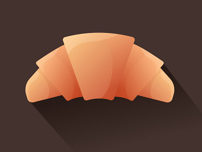 Croissant - Food Icon branding design icon illustration vector