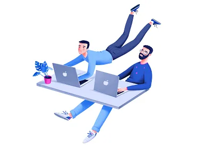 illustration for Gazprombank branding charachter design characterdesign design illustration