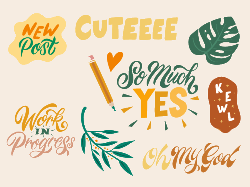 Lettering and Illustration Gifs animated gif animation calligraphy custom type floral gif gif animation giphy illustration lettering lettering art plant illustration plants