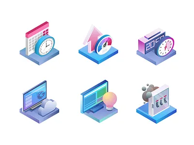 Gapit - product features icon icons illustration isometric vector