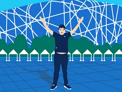 鸟巢旅游 插图 设计