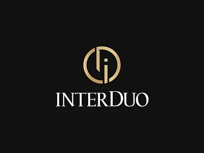 InterDuo Night Club branding design flat icon id logo monogram nightclub nightlife pictogram typography vector