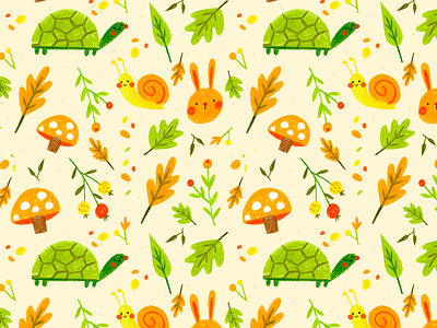 Spring Pattern color design illustration illustration art pattern pattern art pattern design pencil tradicional