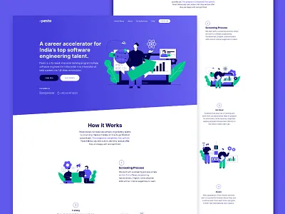 Career Accelerator Web design bold branding colours community design education graphics identity illustraion illustration inspiration minimal typography ui uiux ux vector web