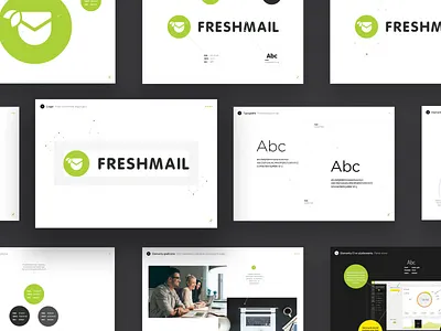 Freshmail Brand book brand book brand identity branding logo logo design logotype