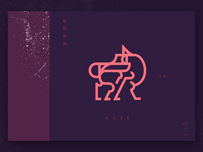Born to gaze branding design logo ui ux web
