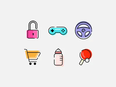 Create Your Own Icon! adobeillustator app branding bright color cute cute art design fun icon icon design icon set iconography icons identity illustration pratice ui vector web