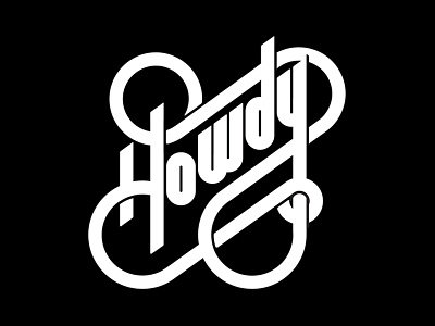 Howdy retro type typography