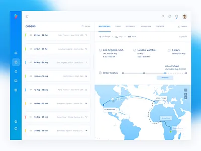 CRM for logistic company business concept crm dashboard delivery design flat grid info logistic logistic crm management system map profile social ui ux ux ui web website