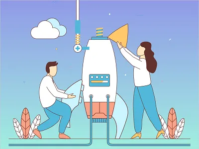 Illustration for Zilingo animation design flat illustration ui ux vector website