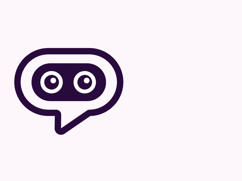 Logo Chatbot Kiu ai animation bot branding chatbot drawing gif identity illustration logo mark type ui vector