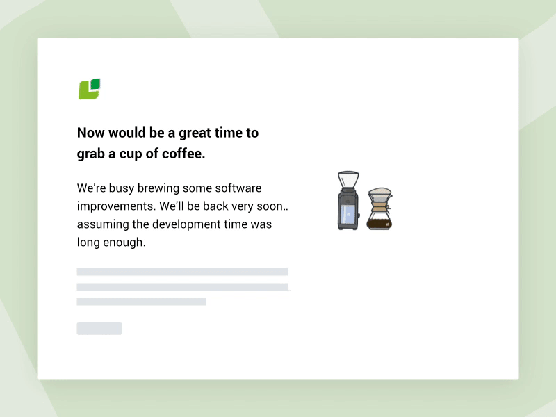 We are brewing an update animation chemex coffee coffee drinking maintenance programming ui ui design update ux