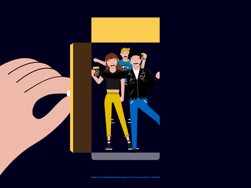 Branca Loops animation character design fun gif graphic illustration loop motion simple