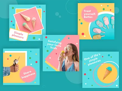Ice Cream Banner banner banner design digital design graphic graphic design ice cream icecream instagram banner promo web web design web marketing