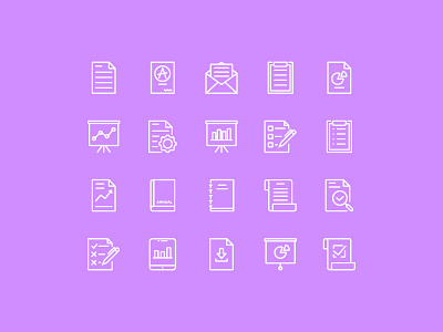 Report Icons icon icon design icon set iconography interface report