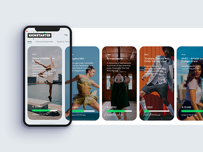 Daily UI Challenge #032 - Crowdfunding Campaign 032 app clean concept crowdfunding dailyui 032 dailyuichallange dance dancing kickstarter