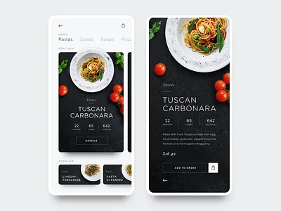 Daily UI 09 - Food App Restaurant Menu app branding daily ui dailyui data visualization design flat icon icons illustration ios mobile type typography ui ux vector web web design website