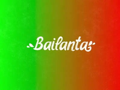 Branding TV channel | Bailanta brand branding channel dance design drops green ident bumper identity latin america lettering logo music red tropical tv