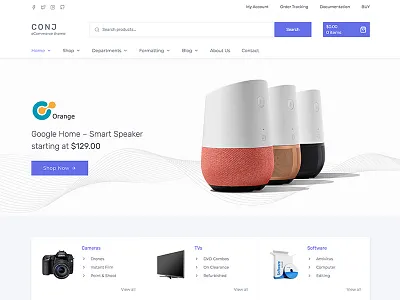 Conj - eCommerce WordPress Theme design e commerce electronics store envato envatomarket gutenberg modern themeforest woocommerce wordpress wordpress theme