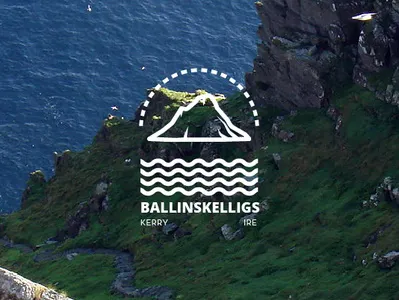 Irish Tourism - Ballinskelligs advertising branding branding design design flat icon ireland irish logo logodesign rural holiday typography ui ux vector