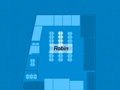 The Blueprint blue print desk management dot paper dot print figma figmadesign grid paper map space management workplace management